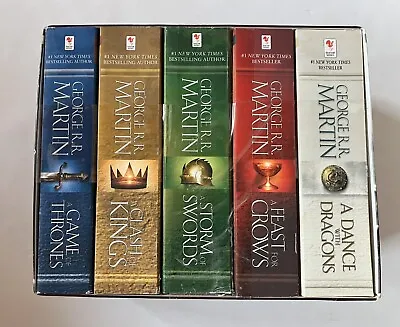 George R. R. Martin's A Game Of Thrones Song Of Ice And Fire 5-Book Box Set EUC • $19.99
