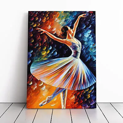 Ballerina Dancer No.2 Canvas Wall Art Print Framed Picture Home Office Decor • £24.95