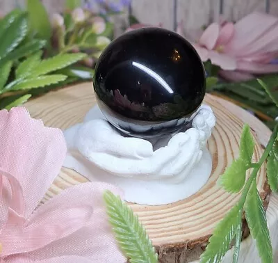 Beautiful Rainbow Obsidian Crystal Sphere 3.4cm 51g + Holder Rare Gift • £19