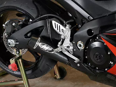 Black GP Slip On Exhaust M4 SU9822-GP For 07-08 Suzuki GSXR1000 • $392.95