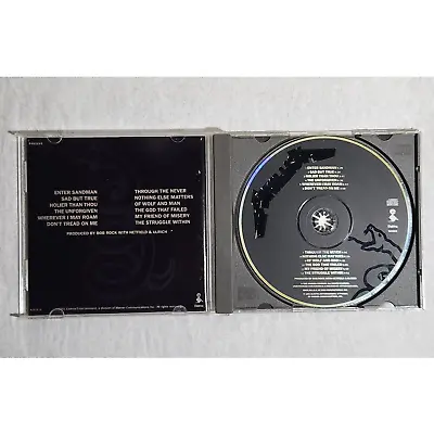 Metallica Black Album Tested CD 1991 1st US Press 61113-2 Elektra Pre-owned • $25