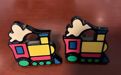 $6.95 • Buy  Two Replacement Train Colorful Knobs Drawer Pull  Nostalgic Kids Decor Metal
