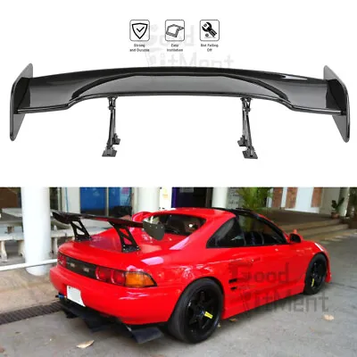 For Toyota MR2 SW20 46” Rear Trunk Spoiler Wing Adjustable GT-Style Matte Black • $145.07