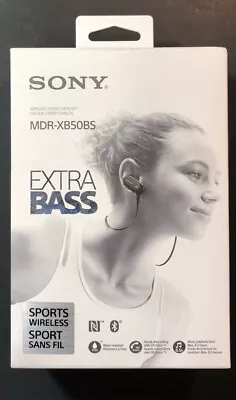 $136.02 • Buy Sony Extra Bass Sports Wireless Bluetooth Headset MDR-XB50BS [ Black ] NEW