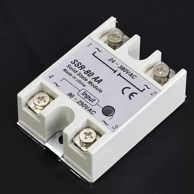 80A Single Phase Solid State Relay Switch Module SSR-80AA 80-250VAC FEI • $12.35
