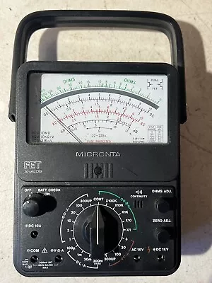 Micronta RadioShack FET Analog 22 Range Multitester 22-220A In Original Case • $49.95