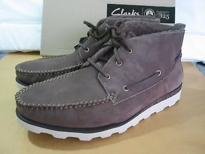 £39.99 • Buy New Clarks Dakin Deck Warm Lined Desert Ankle Suede Boots Uk Size 9