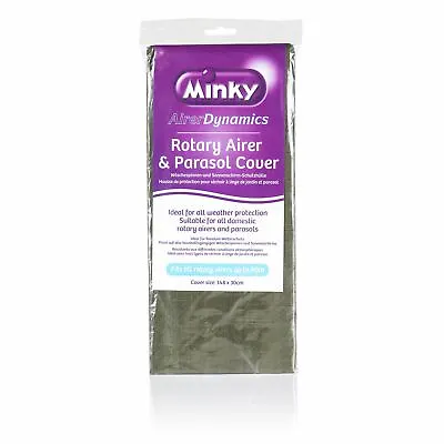 Minky Rotary Dryer Parasol Washing Line Cover Plain Green Design 148 X 30cm • £6.39