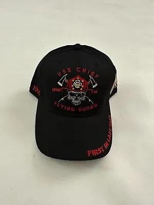 New The Corps USS Chief MCM 14 Flying Squad Black Baseball Cap One Size • $27.99