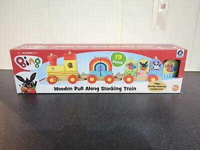 Bing Wooden Pull Along Stacking Train • £9.99