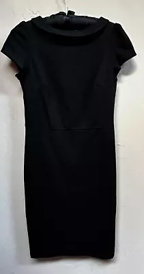 £34.43 • Buy Boden Boat Neck Short Sleeve Audrey Ponte Dress Black Size 4R Stretch Career
