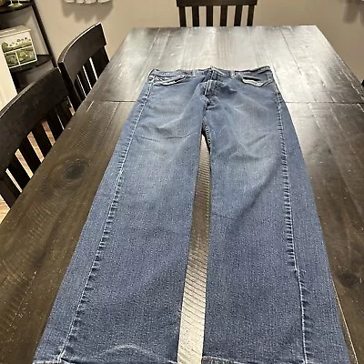 Levi's 505 Jeans Mens 36x32 Straight Regular Medium Wash Blue • $15