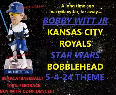 Kansas City Royals Bobby Witt Jr Star Wars Bobblehead *pre-sale 5-4-24 Theme Sga • $45.99