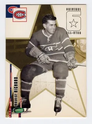 2003-04 Parkhurst Original Six All-Star Maurice Richard #62 Montreal Canadiens • $3.51