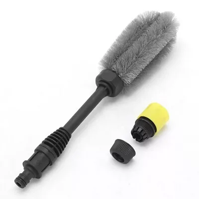 Easy Grip Tire Cleaning Brush For Car Alloy Wheels Soft Bristle Cleaner • $27.09