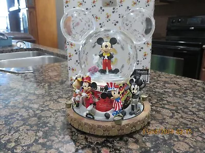 Disney Snow Globe Mickey Though The Ages 8 12  Tall.  • $25