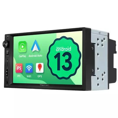 Universal 2 DIN UA13 7  IPS Android 13 Auto Car Stereo GPS Navigation CarPlay BT • $182.16