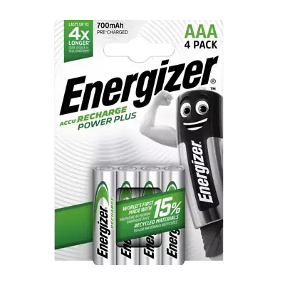 Energizer Power Plus AAA 700mAh Batteries Rechargeable Ni-Mh 1.2V Accu HR03 • $10.49