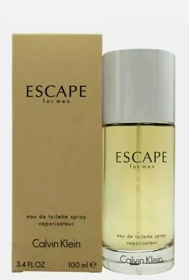 Calvin Klein Escape Eau De Toilette Edt 100ml Spray - Men's For Him. New • £27.99