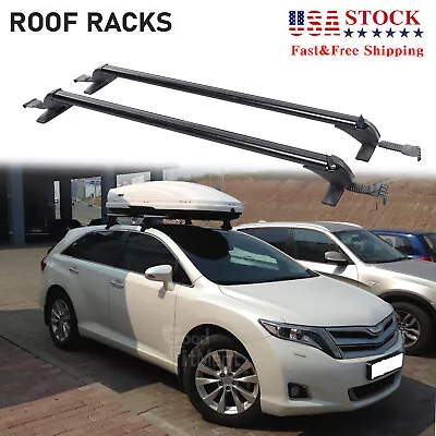 For Toyota Venza LE XLE Sport Roof Rack Cross Bars Luggage Cargo Carrier + Lock • $139.46
