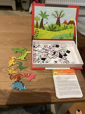Janod Magneti' Educational Magnetic Game Age 3-8.few Magnets Missing .dinos . • £5