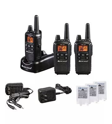 Midland LXT600VP3 36-Channel Walkie Talkies With Weather Alert And Alarm 3-Pack • $80