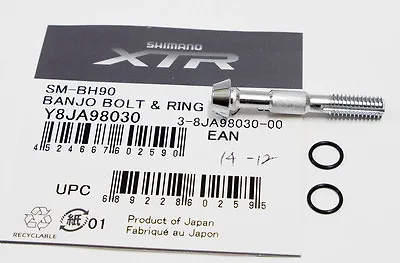 Shimano XTR XT SLX Disc Brake Hose Caliper Banjo Bolt & O-Ring SM-BH90 READ !! • $10.01