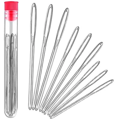 $6.67 • Buy Large-Eye Blunt Needles Stainless Steel Yarn Knitting Needles Sewing Needles ...