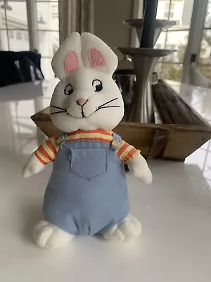 Ty Max & Ruby - 7  Plush Max Overalls  Bunny Rabbit Doll • $10.99