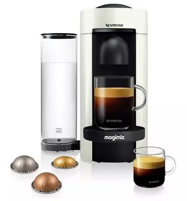 Magimix Nespresso Vertuo Plus Pod Coffee Machine Espresso Lungo Maker - White • £33.99