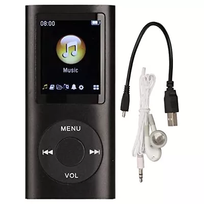 MP3 Player Portable Lossless Sound Slim MP3 Music Player With Earphone Black • $34.41