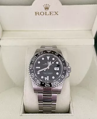 Rolex GMT-Master II Men's Black Watch - 116710LN • £9175