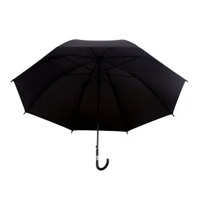 TJC Folding Umbrella Semi Automatic Frosted Umbrella Long Handle For Men Women • £6.99