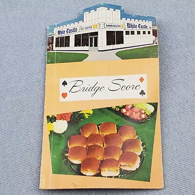 White Castle Hamburgers Bridge Score Pad Tally Die Cut Book Original Vintage • $4.99