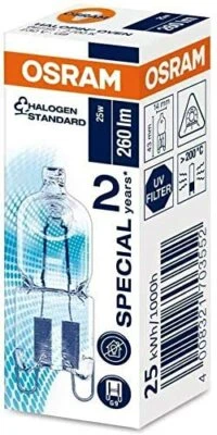 £9 • Buy 2x Osram Oven Halopin 25w G9 Halogen Capsule Bulb 230//240v