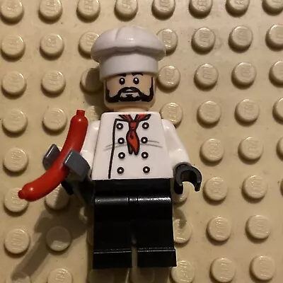 Lego Chef Minifigure Chef Hat White Torso Black Legs • $5.55