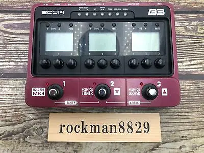 Zoom B3 Multi-Effects Guitar Effect Pedal Fast Shipping From Japan • $109.99