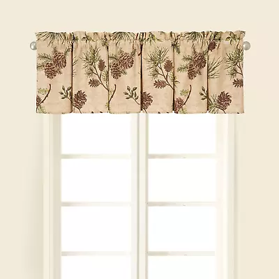 Woodland Retreat Window Valance Treatment Curtain Pinecone Decor Decoration New • $28