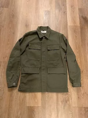 Universal Works Twill Fatigue Jacket | Size Small | Light Olive • £23