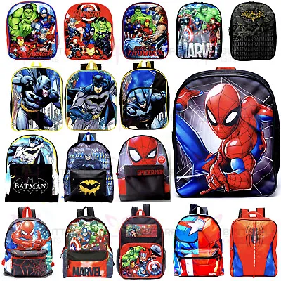 £12.95 • Buy Kids Children School Bag Backpack Messenger Bag Avengers Batman DC Spiderman 