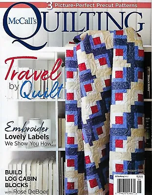 $5.99 • Buy NEW~ McCALL'S QUILTING ~JULY/AUG 2021~3 Picture-Perfect Precut Patterns