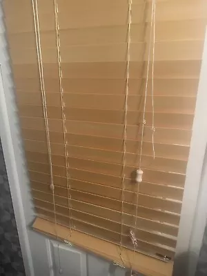 Venetian Blinds W40 X Drop 180cm 50mm Slats Natural Colour PLEASE READ • £0.99