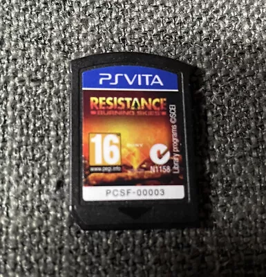 PS Vita Resistance Burning Skies Cartridge Only • $22