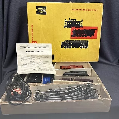 Vtg Marx Sears Allstate Electric Train Set O Guage #9715 W/Track In Box • $99