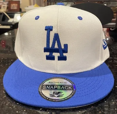 Los Angeles Dodgers White SnapBack Baseball Cap Hat Gorra Blue Bill Blue LA New • $17.99