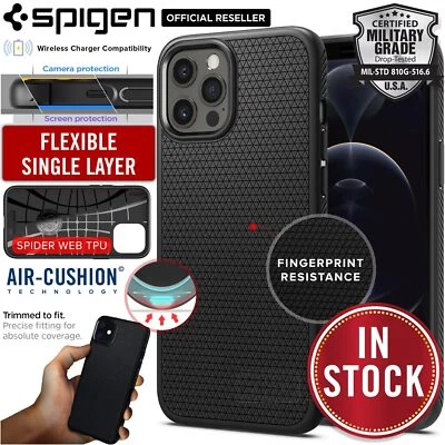 $32.98 • Buy For Apple IPhone 13 12 11 Pro Max Mini XS XR X Case SPIGEN Liquid Air Soft Cover