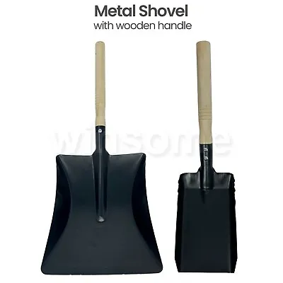 £8.49 • Buy Metal Hand Shovel Garden Dust Pan Coal Leaves Indoor Outdoor Multipurpose 4 /9 
