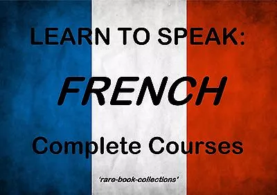 Learn French - Spoken Language Course- 10 Books & 110 Hrs Audio Mp3 All On Dvd • £3.99