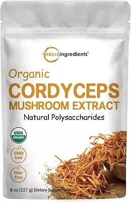 Organic Cordyceps Mushroom Extract Powder Supports Energy & Immune Health 8 Oz • $29.70