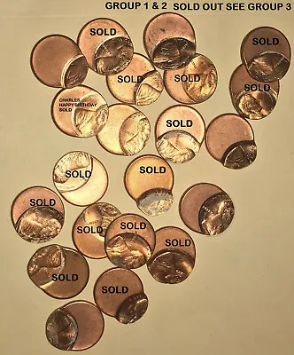 1 Coin/bid Lincoln Cent Off Center Struck Error 30-60 % O/c Unc See Photos R2510 • $19.95